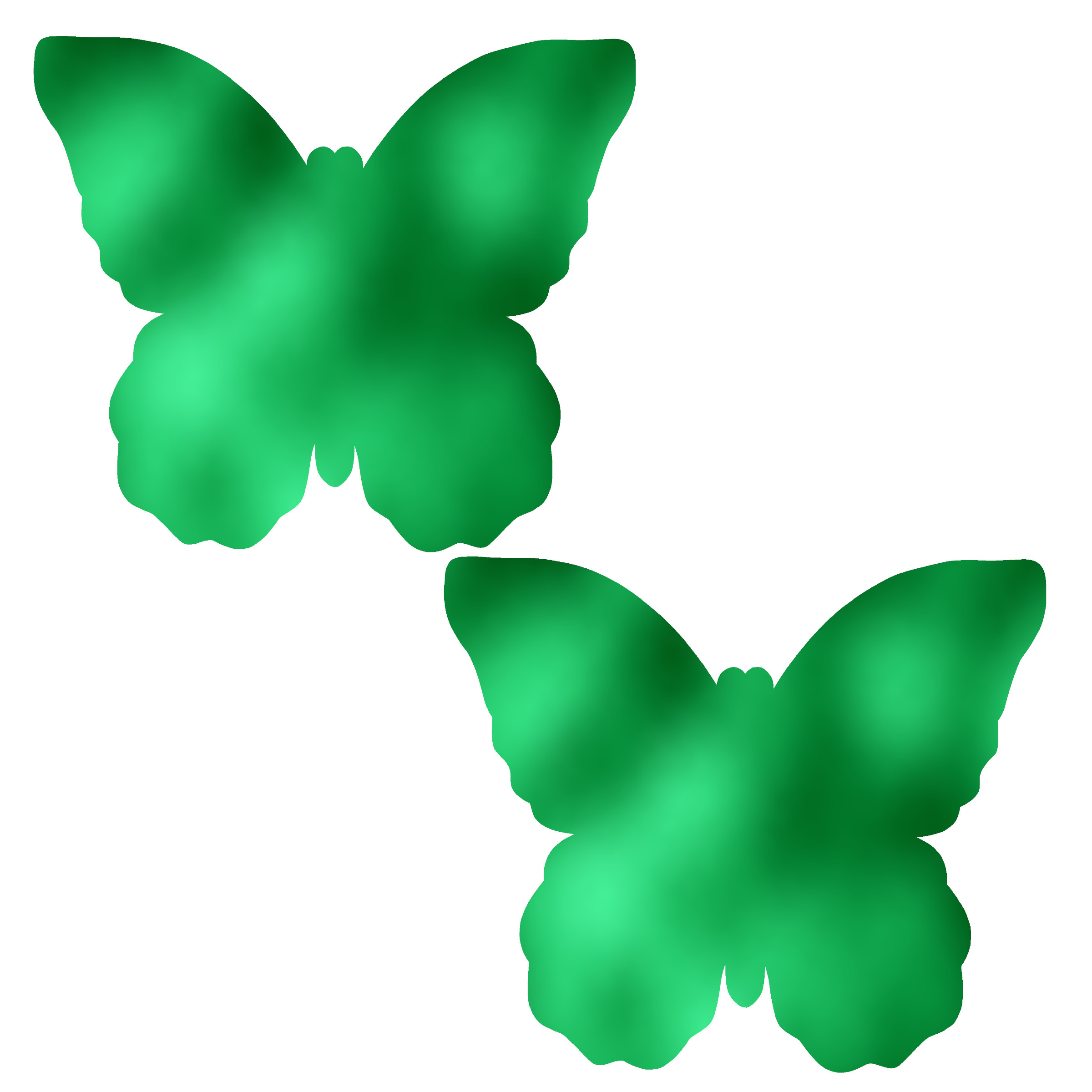 Metallic Green Butterfly