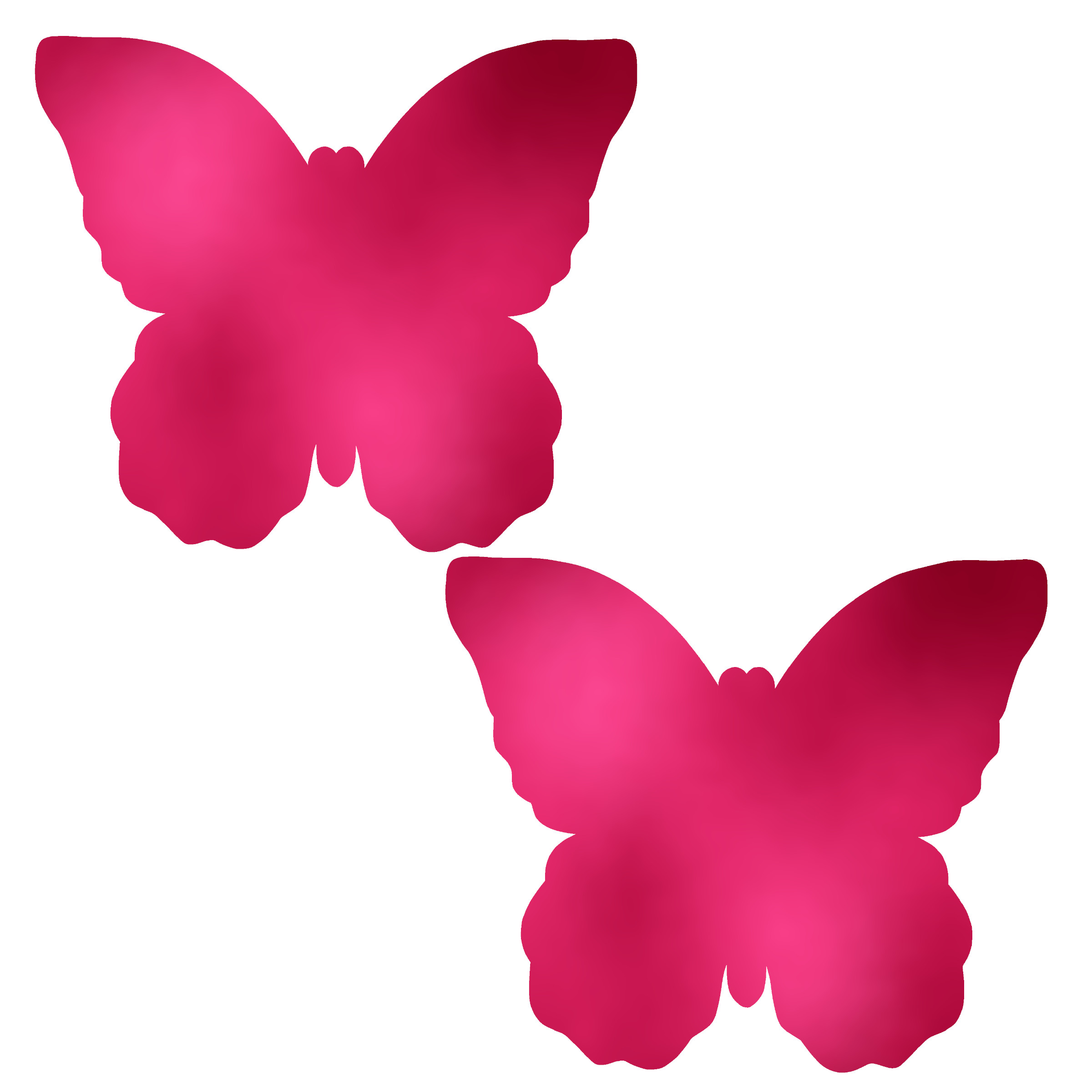 Metallic Pink Butterfly
