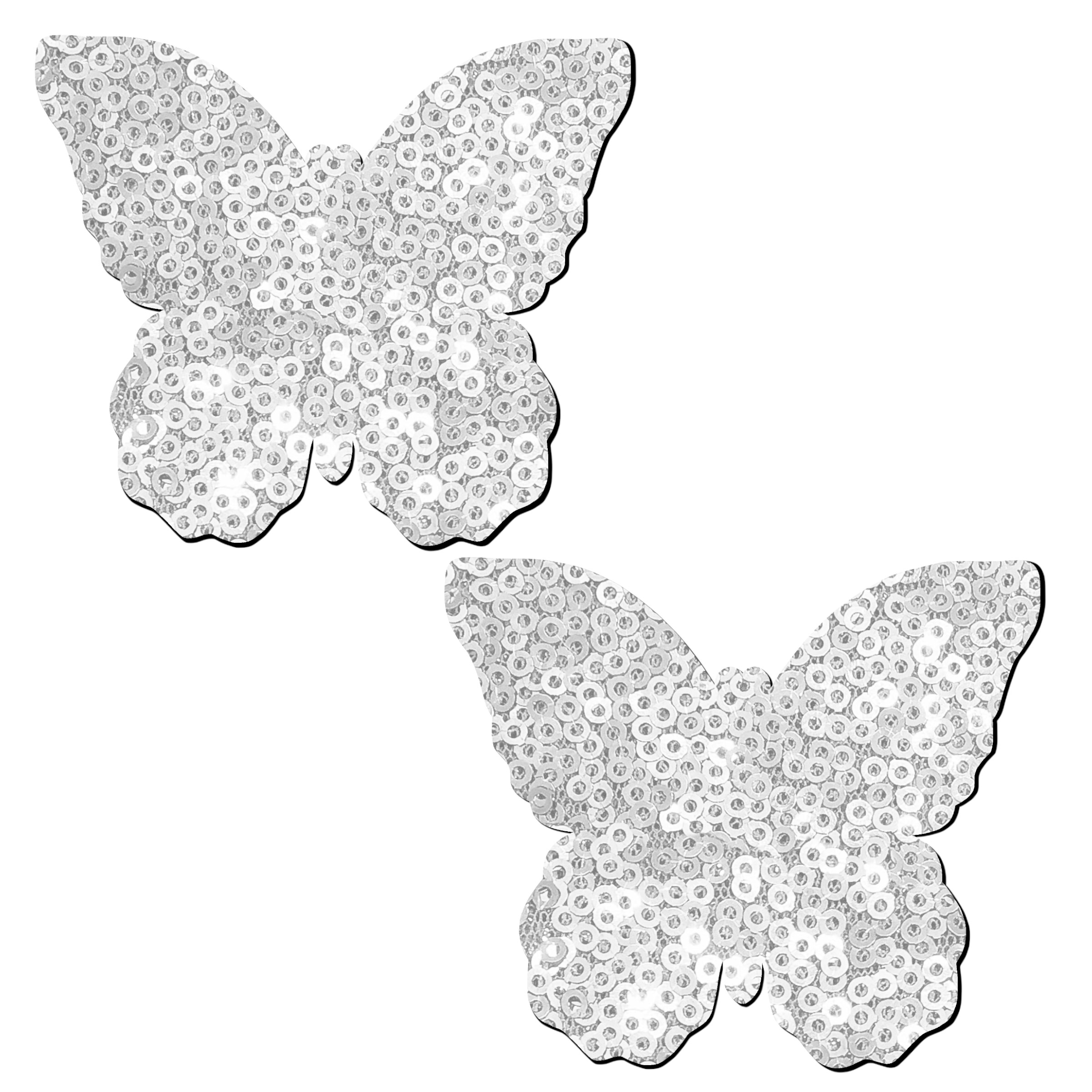 White Sequin Butterfly
