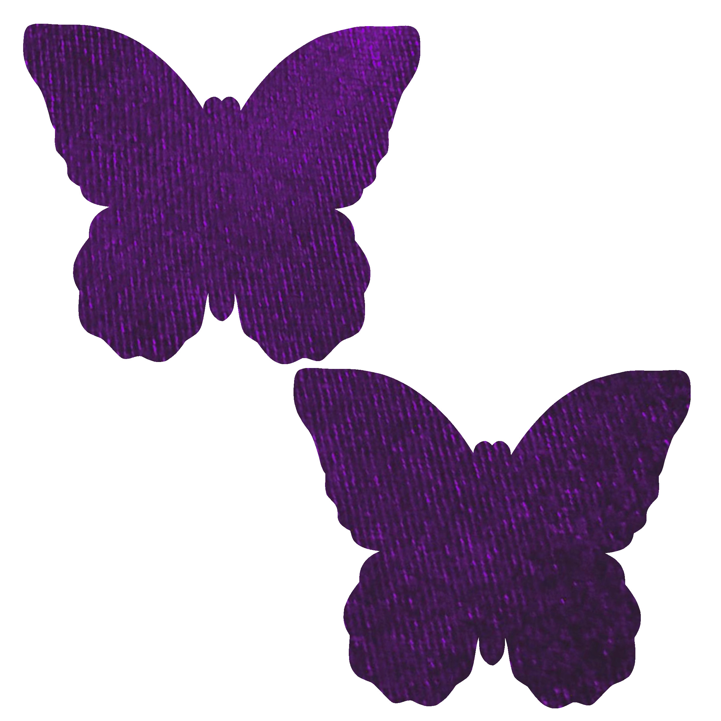 Purple Velvet Butterfly