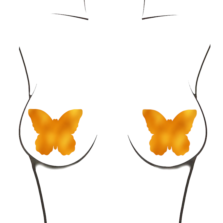 Metallic Orange Butterfly