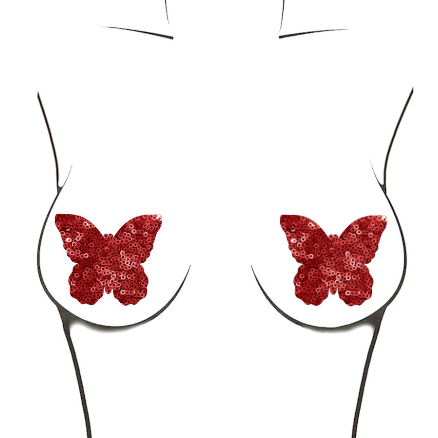 Red Sequin Butterfly