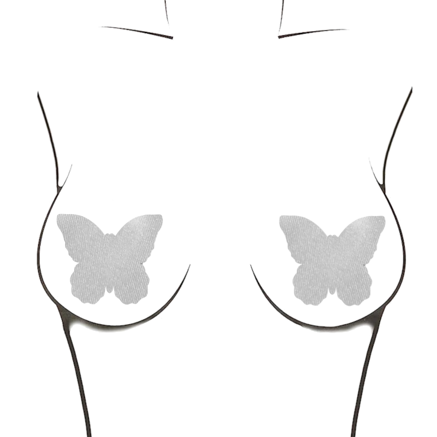 White Velvet Butterfly