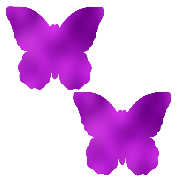 Metallic Purple Butterfly