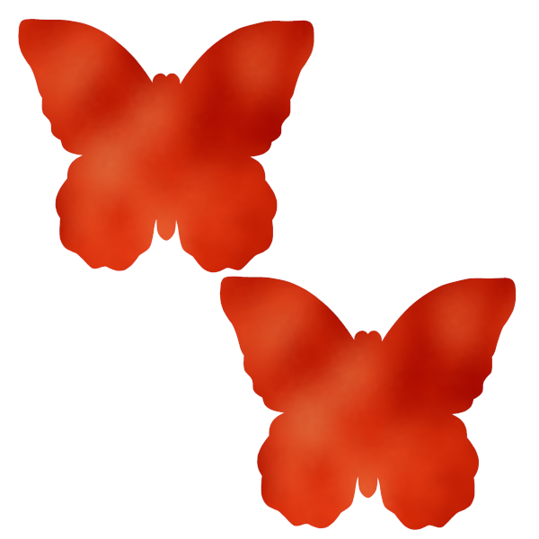 Metallic Red Butterfly