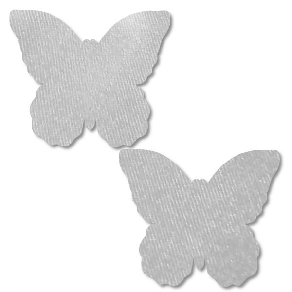 White Velvet Butterfly