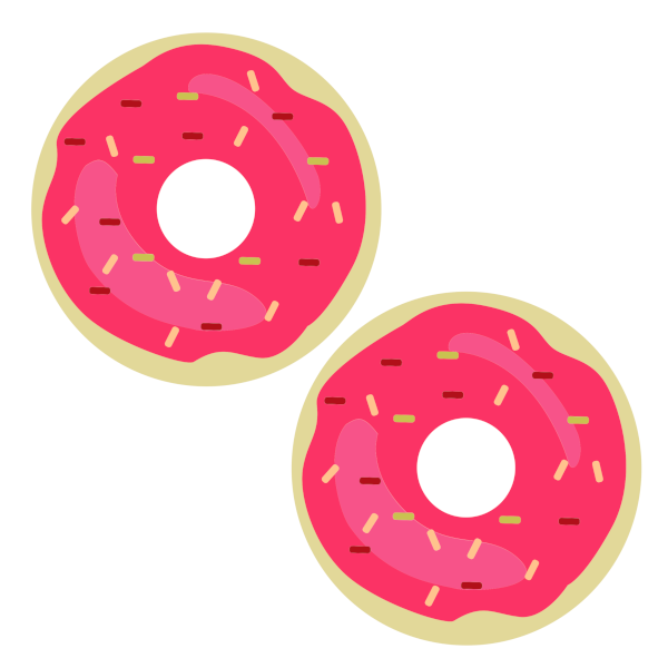 Metallic Pink Donut
