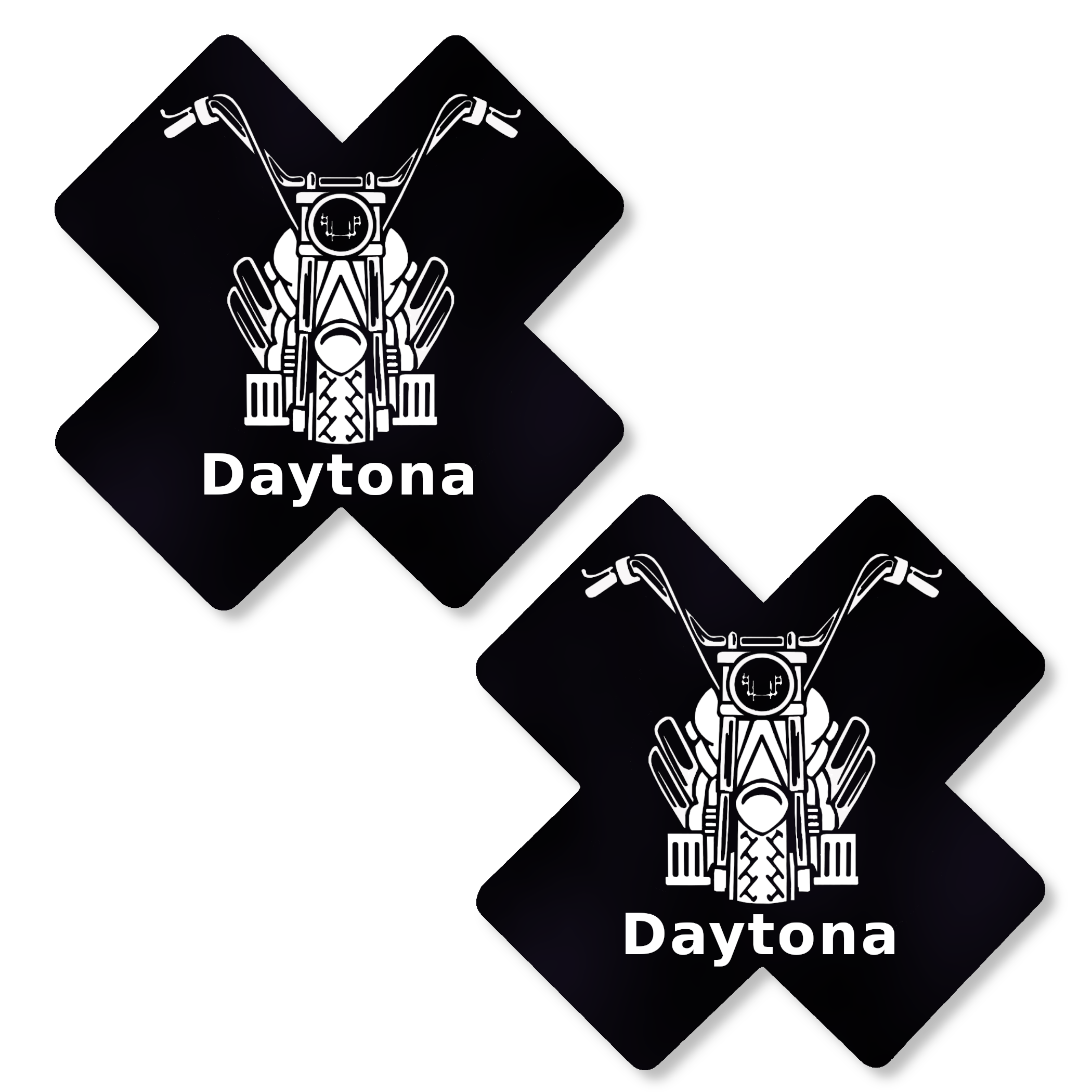 Metallic Black Daytona Bike Week Cross