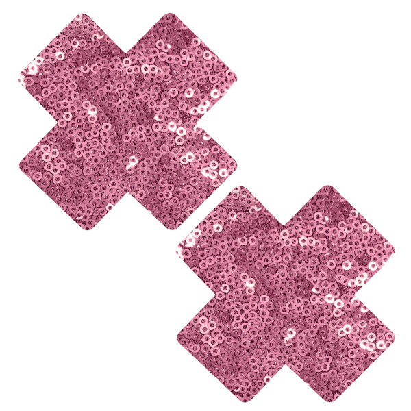 Pink Sequin Cross