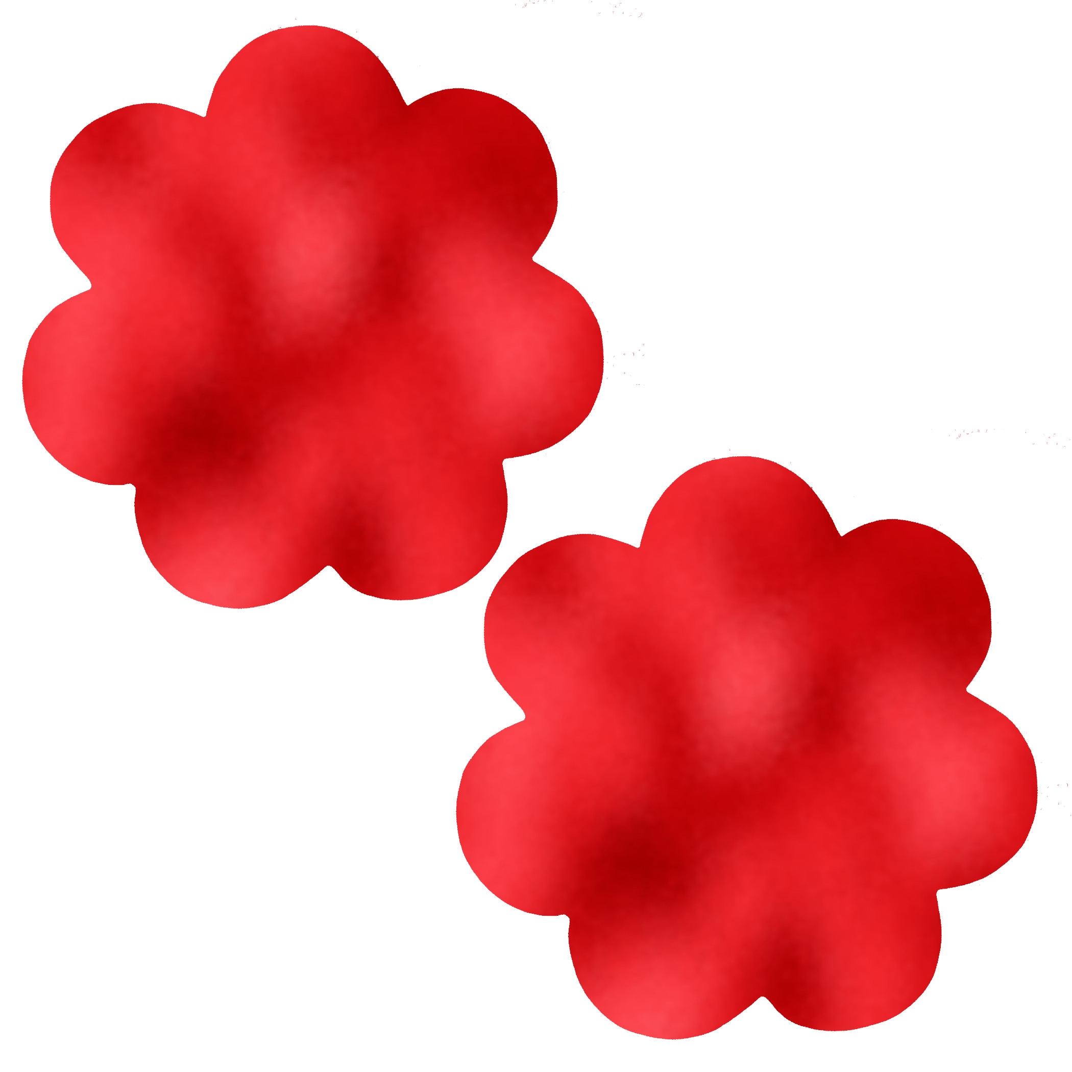 Metallic Red Flower