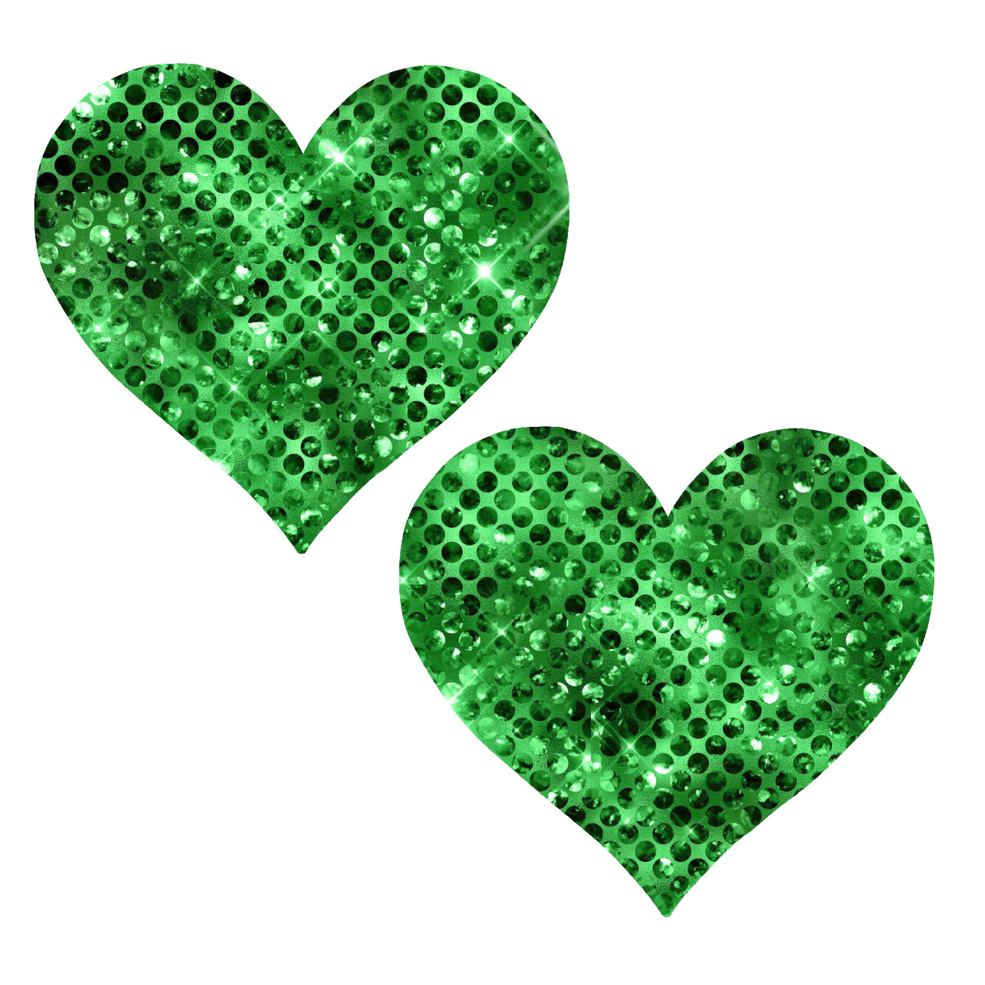 Confetti Green Heart