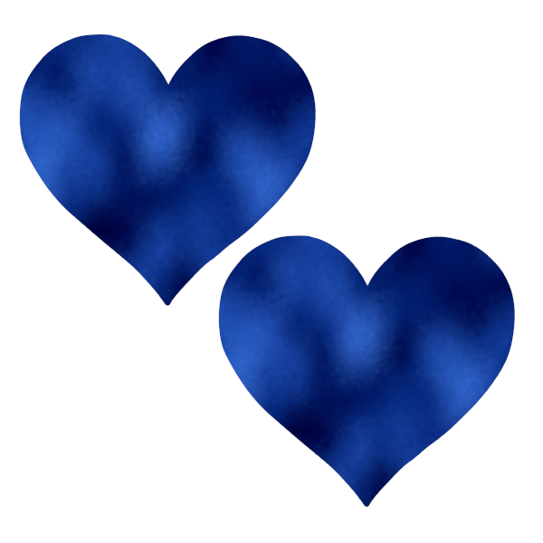 Metallic Blue Heart