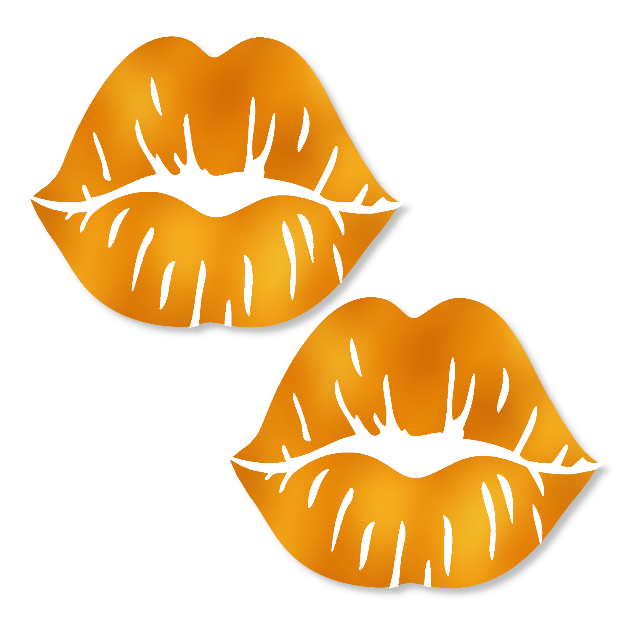 Metallic Orange Lips