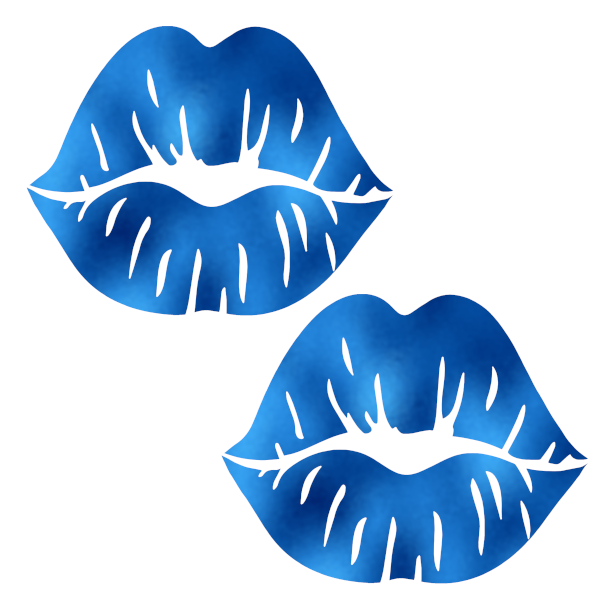 Metallic Blue Lips