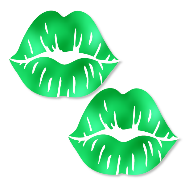Metallic Light Green Lips