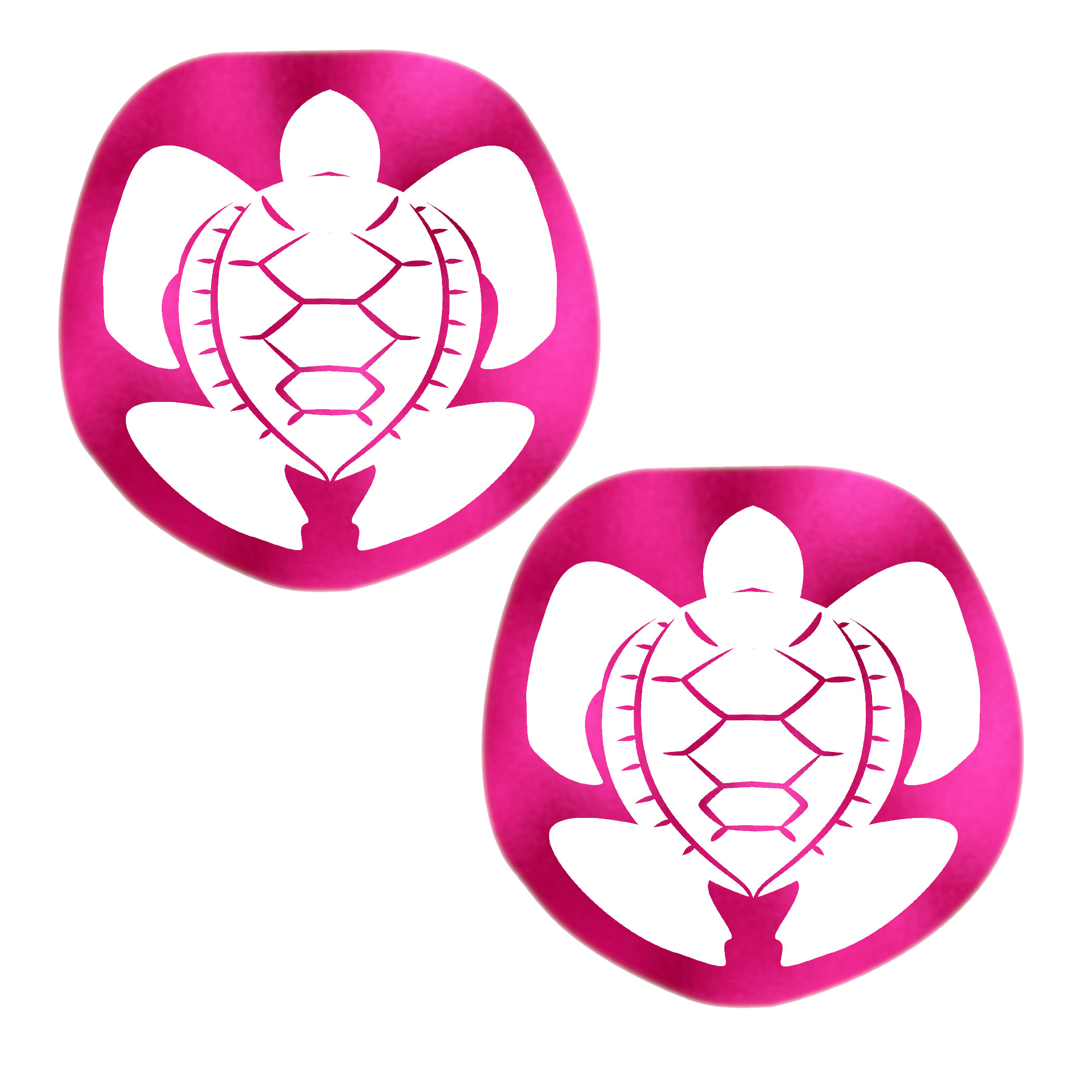 Metallic Pink Turtle