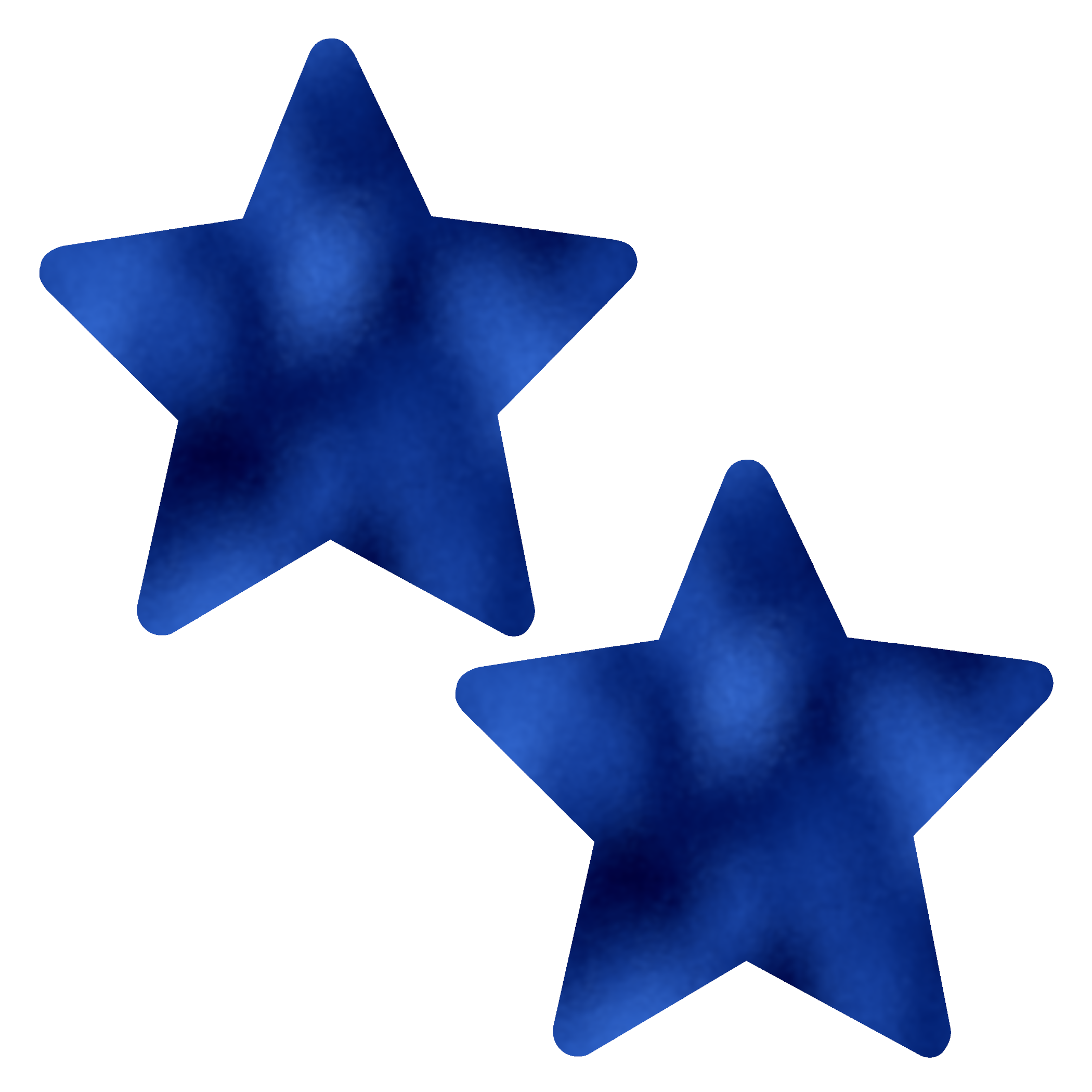 Metallic Blue Star