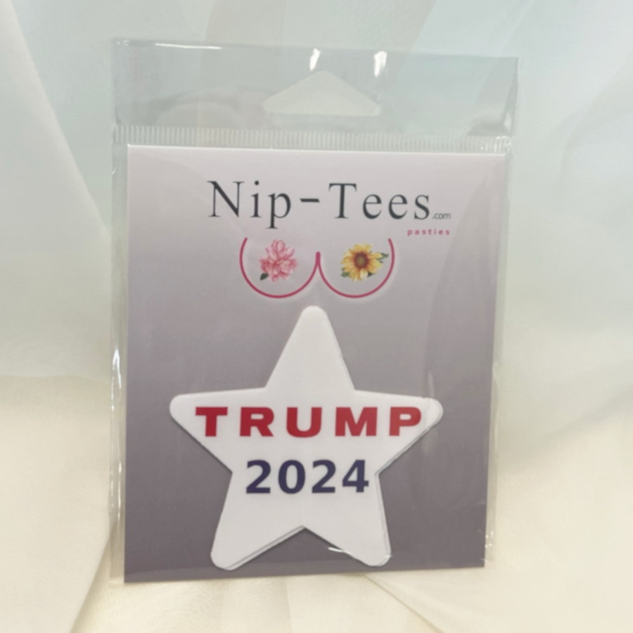 White Trump with Text Star