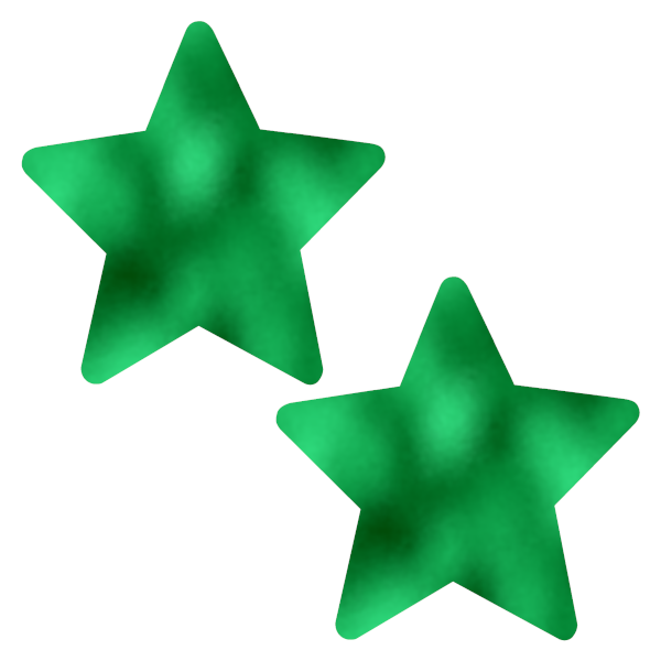 Metallic Green Star