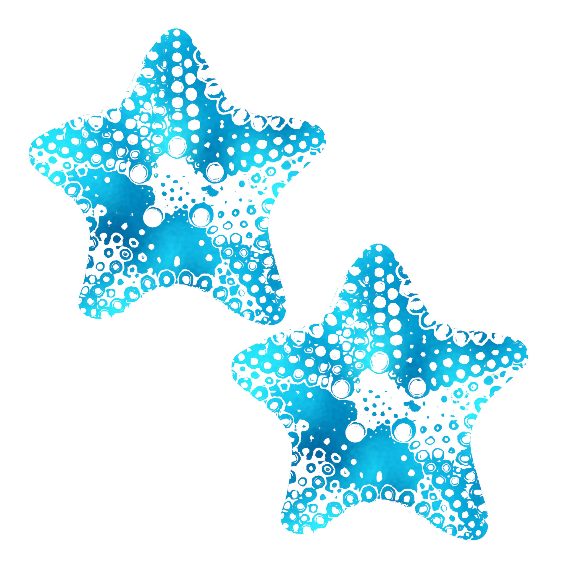 Metallic Teal Starfish
