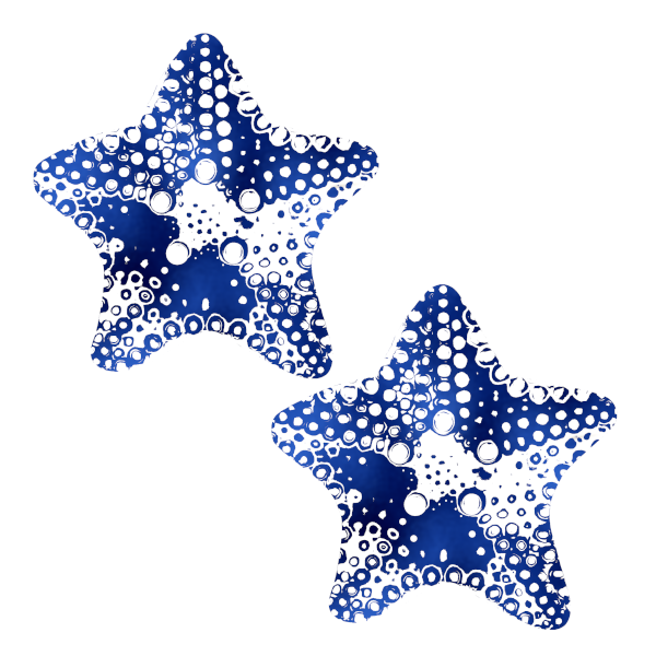 Metallic Blue Starfish
