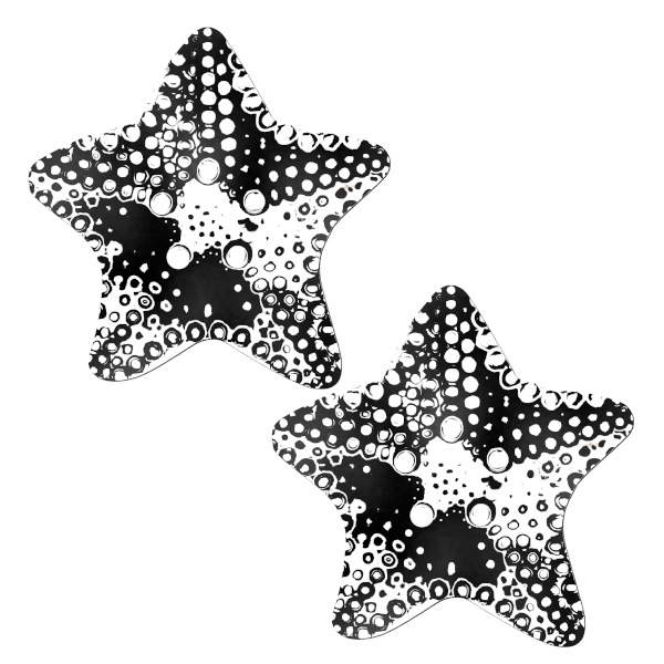 Metallic Black Starfish
